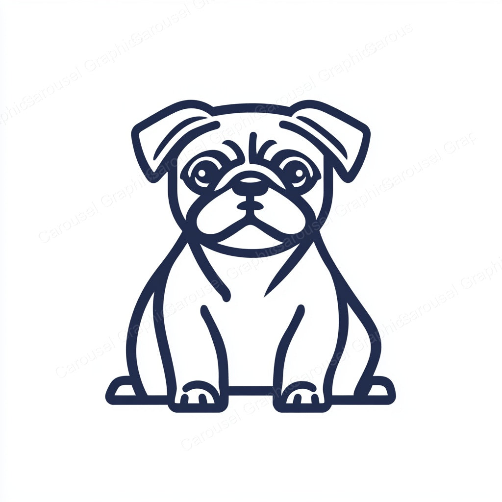 Pug Vector Graphic preview