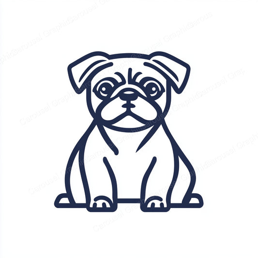 Pug Vector Graphic preview
