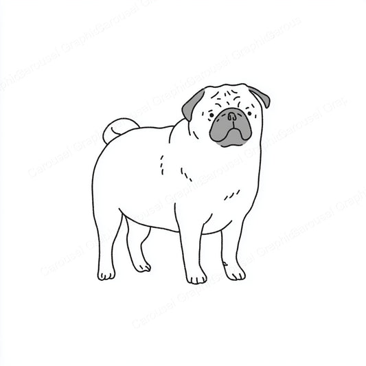 Pug Vector Graphic preview
