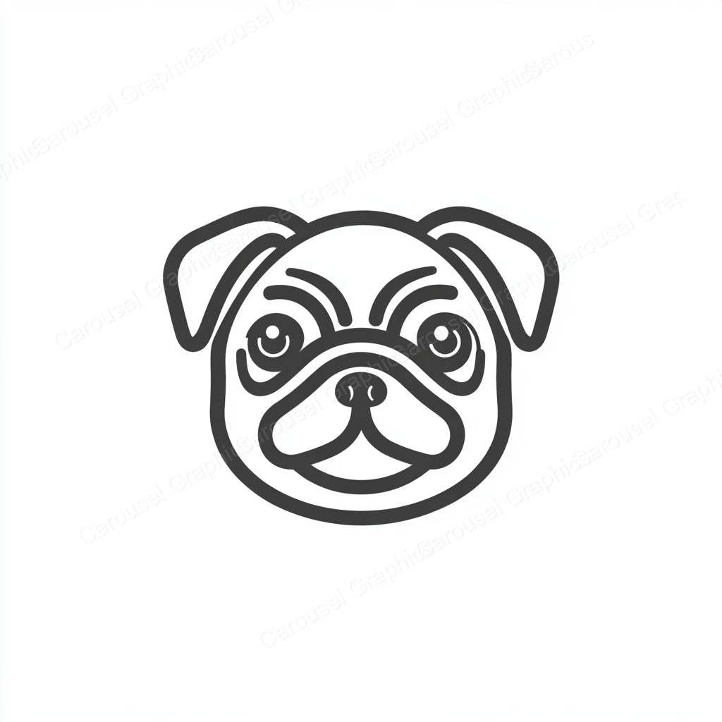 Pug Vector Graphic preview