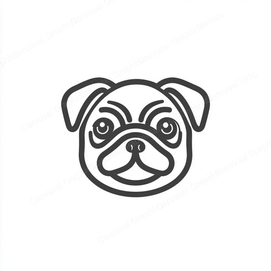 Pug Vector Graphic preview