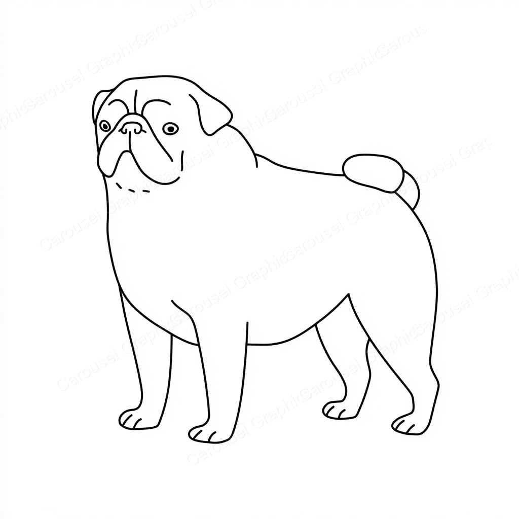 Pug Vector Graphic preview