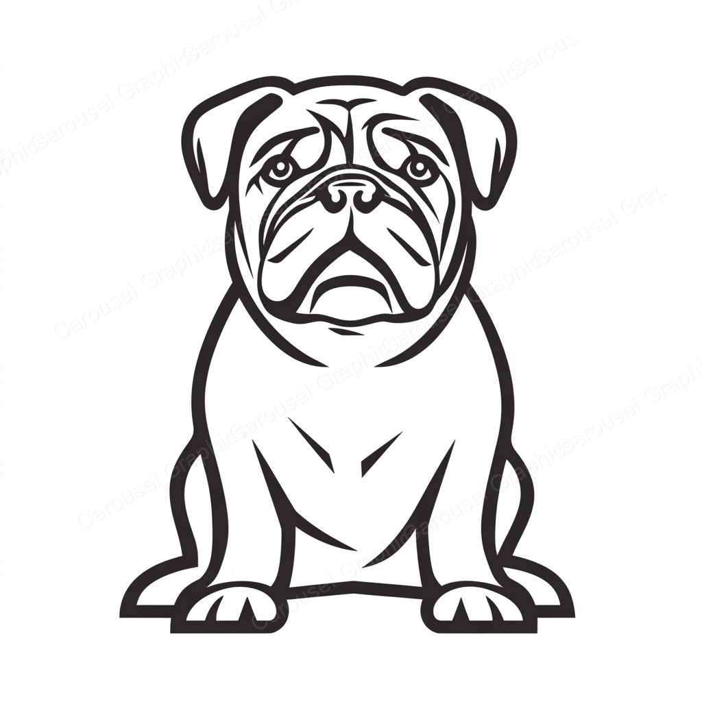 Bulldog Vector Graphic preview