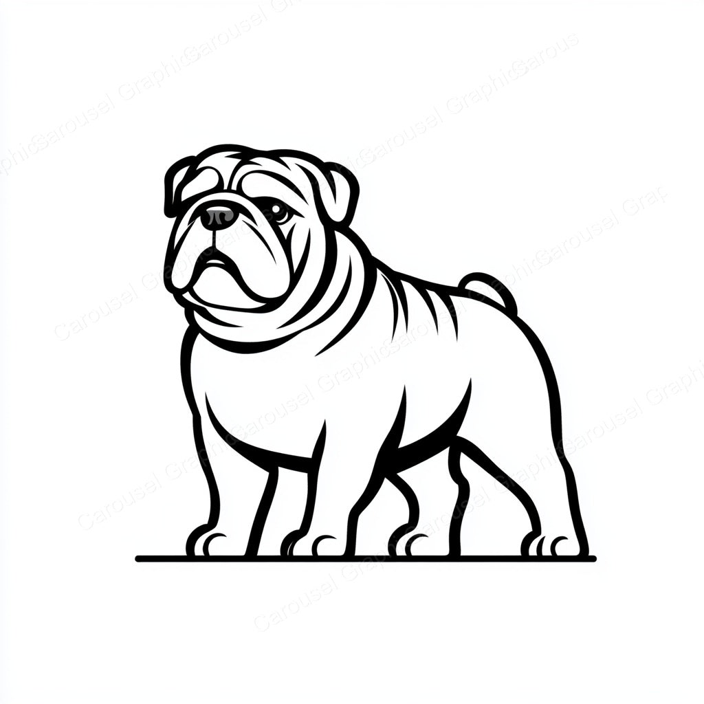 Bulldog Vector Graphic preview