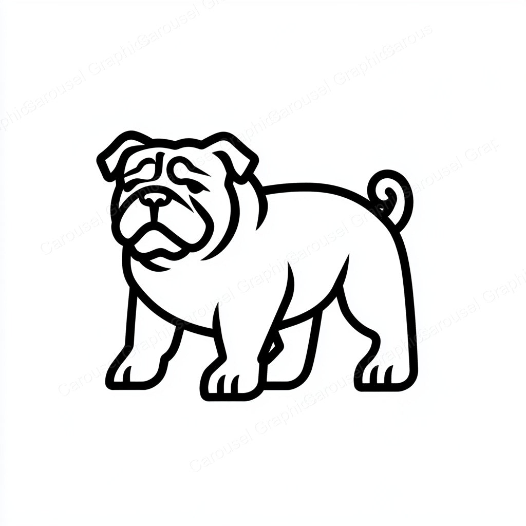 Bulldog Vector Graphic preview