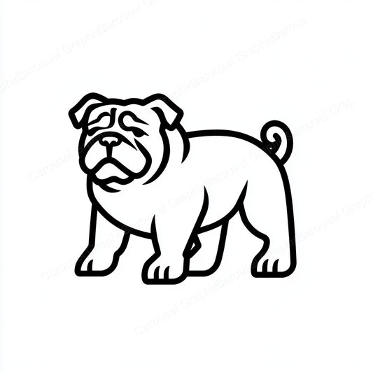 Bulldog Vector Graphic preview