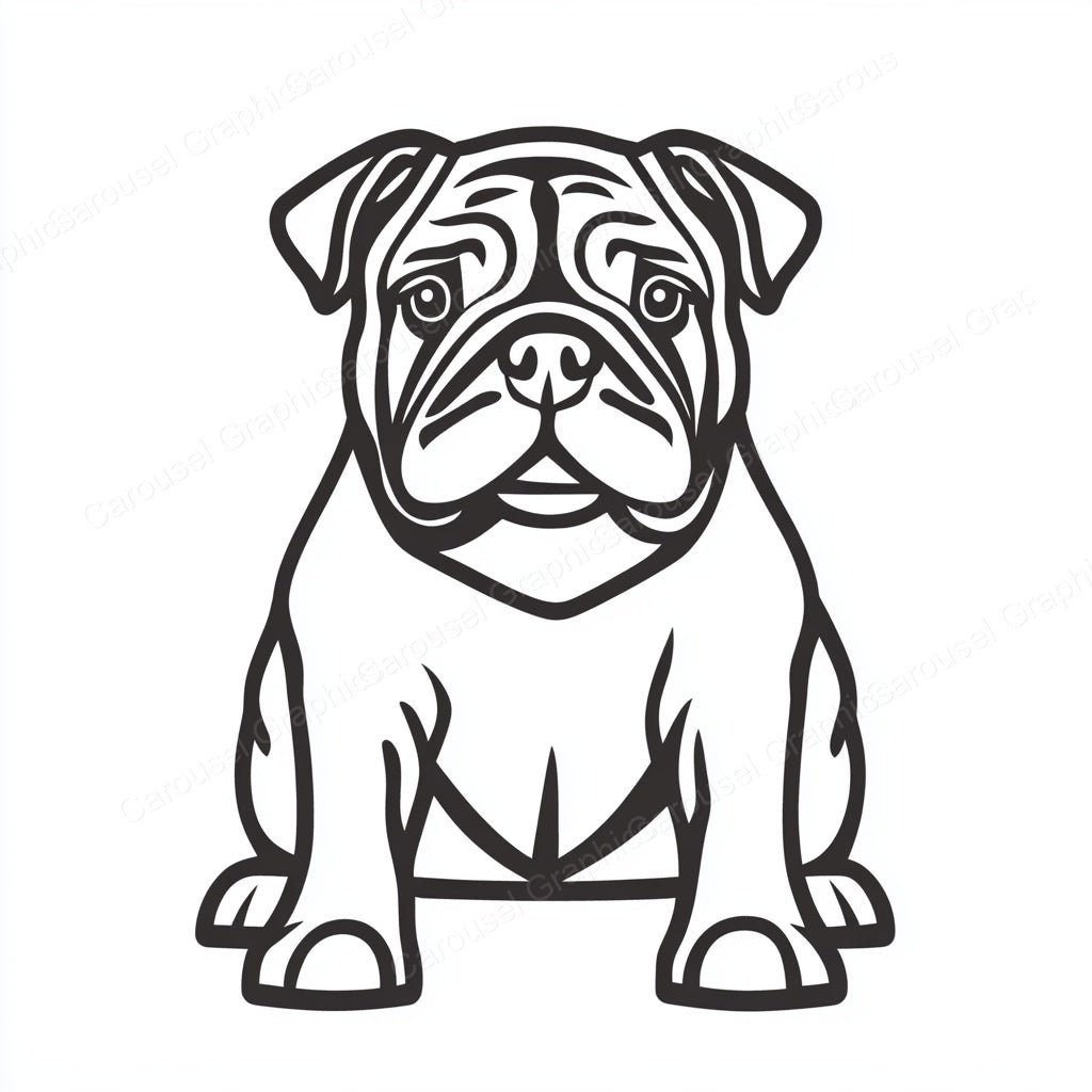 Bulldog Vector Graphic preview