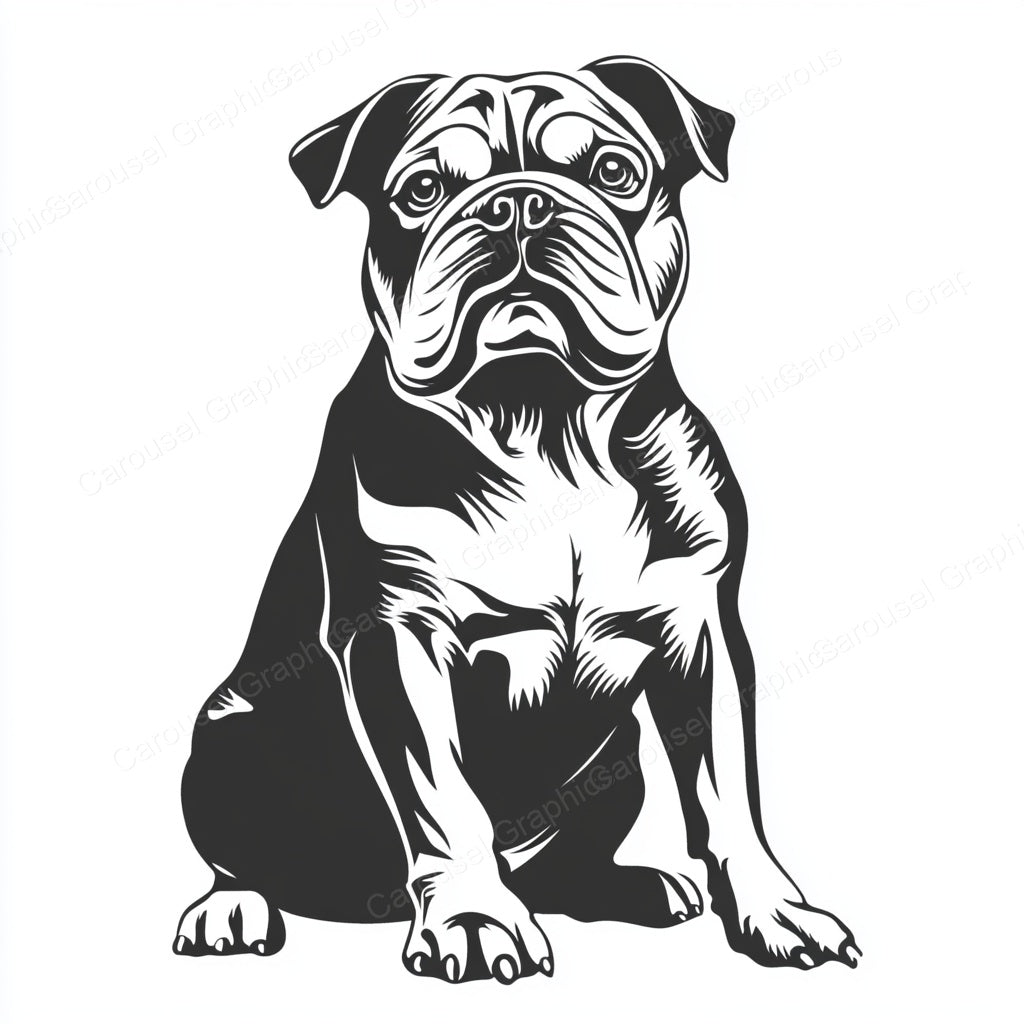 Bulldog Vector Graphic preview