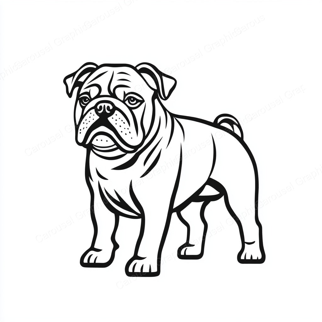 Bulldog Vector Graphic preview