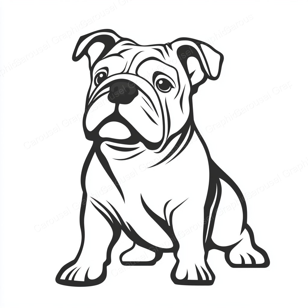 Bulldog Vector Graphic preview