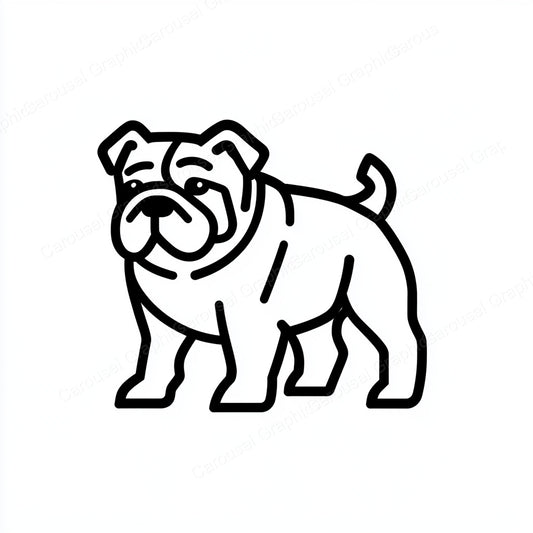 Bulldog Vector Graphic preview