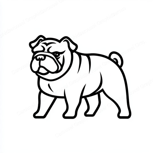 Bulldog Vector Graphic preview