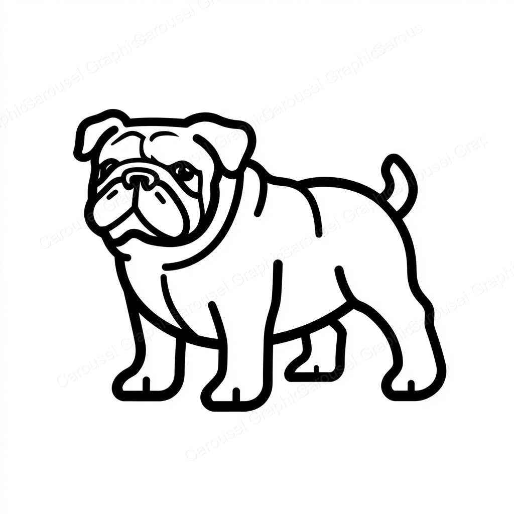 Bulldog Vector Graphic preview