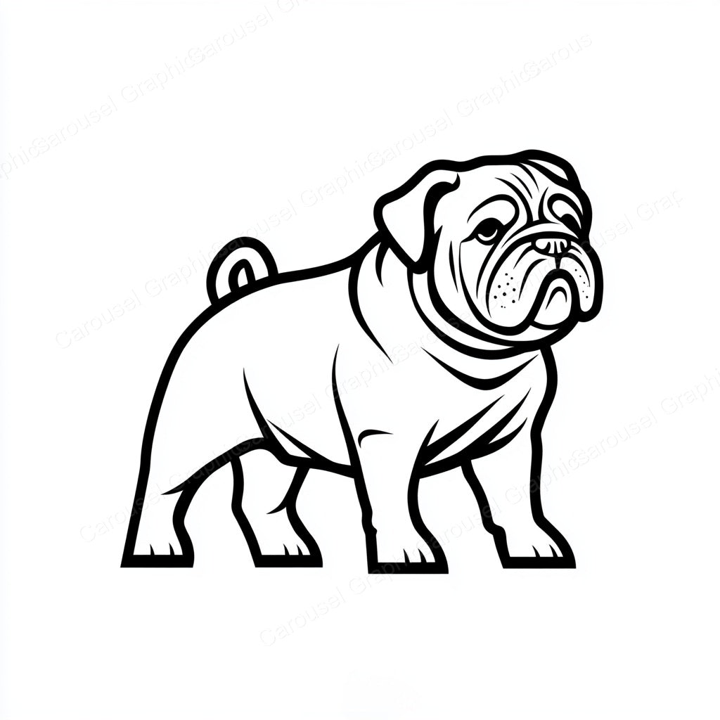 Bulldog Vector Graphic preview