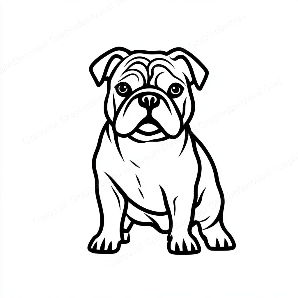 Bulldog Vector Graphic preview