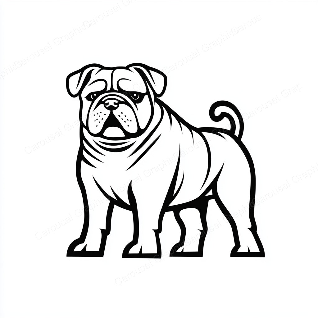 Bulldog Vector Graphic preview