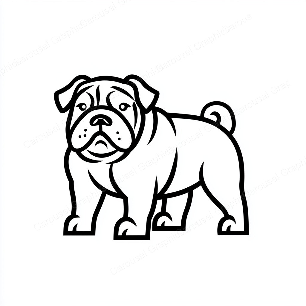 Bulldog Vector Graphic preview