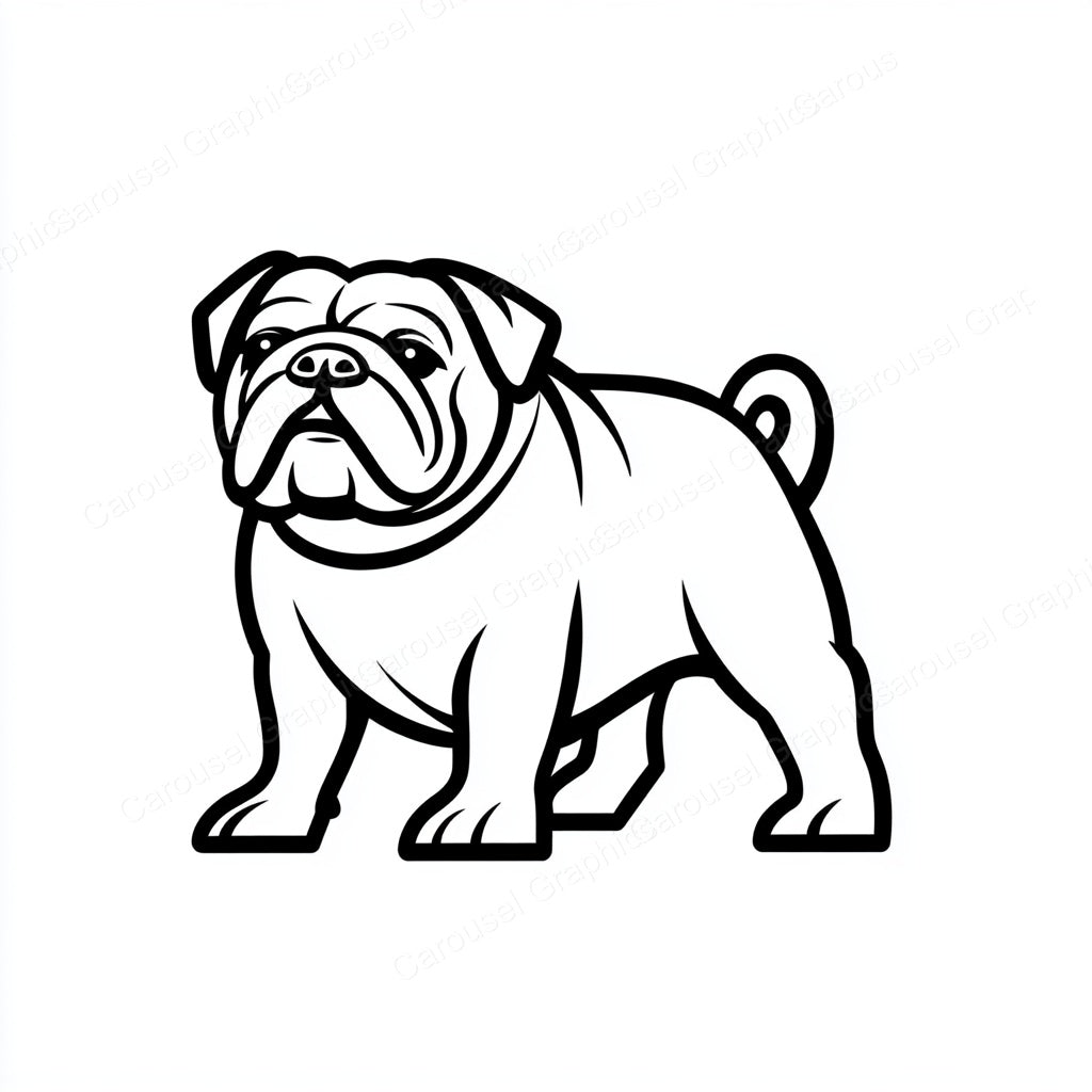 Bulldog Vector Graphic preview