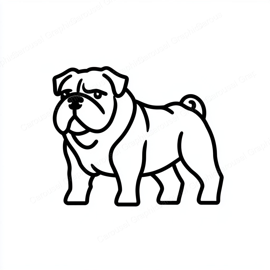 Bulldog Vector Graphic preview