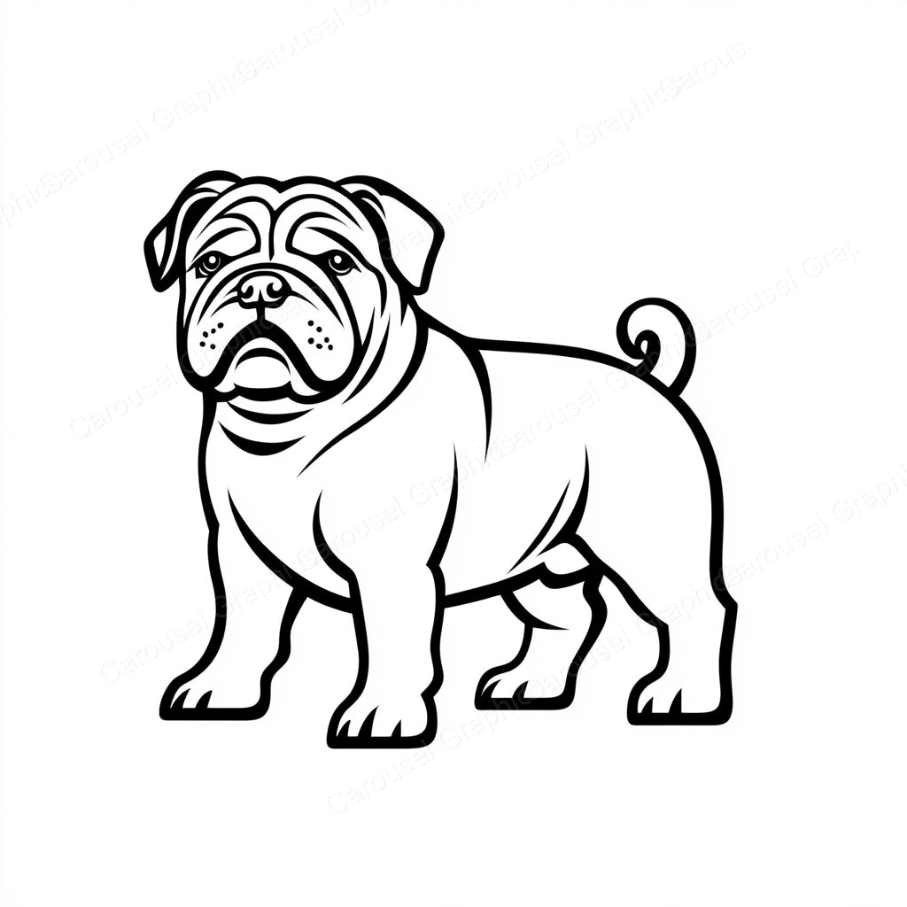 Bulldog Vector Graphic preview