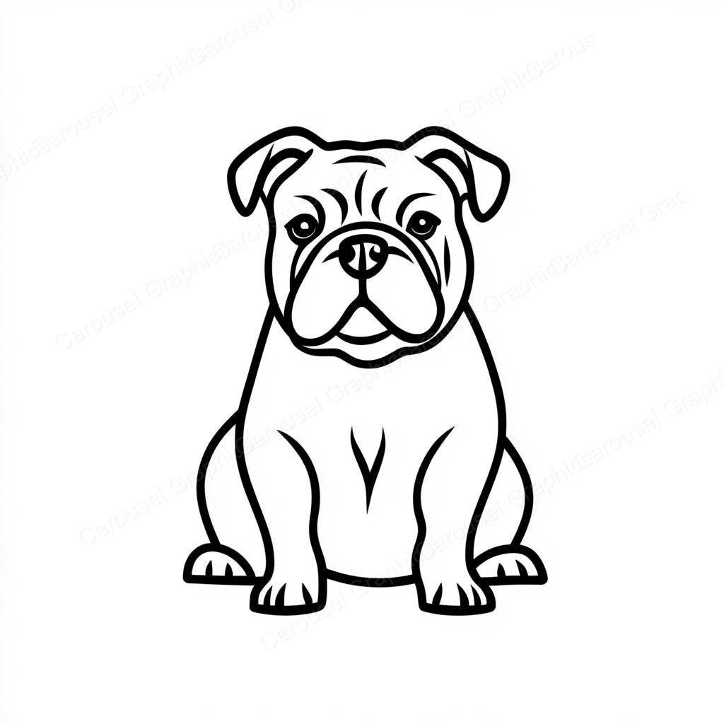 Bulldog Vector Graphic preview