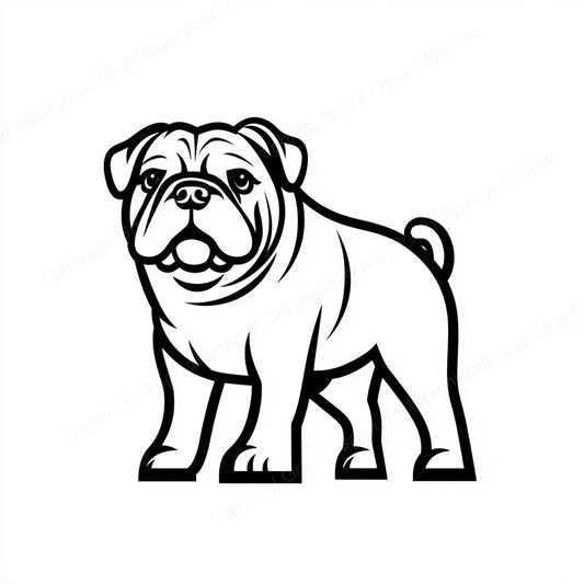 Bulldog Vector Graphic preview