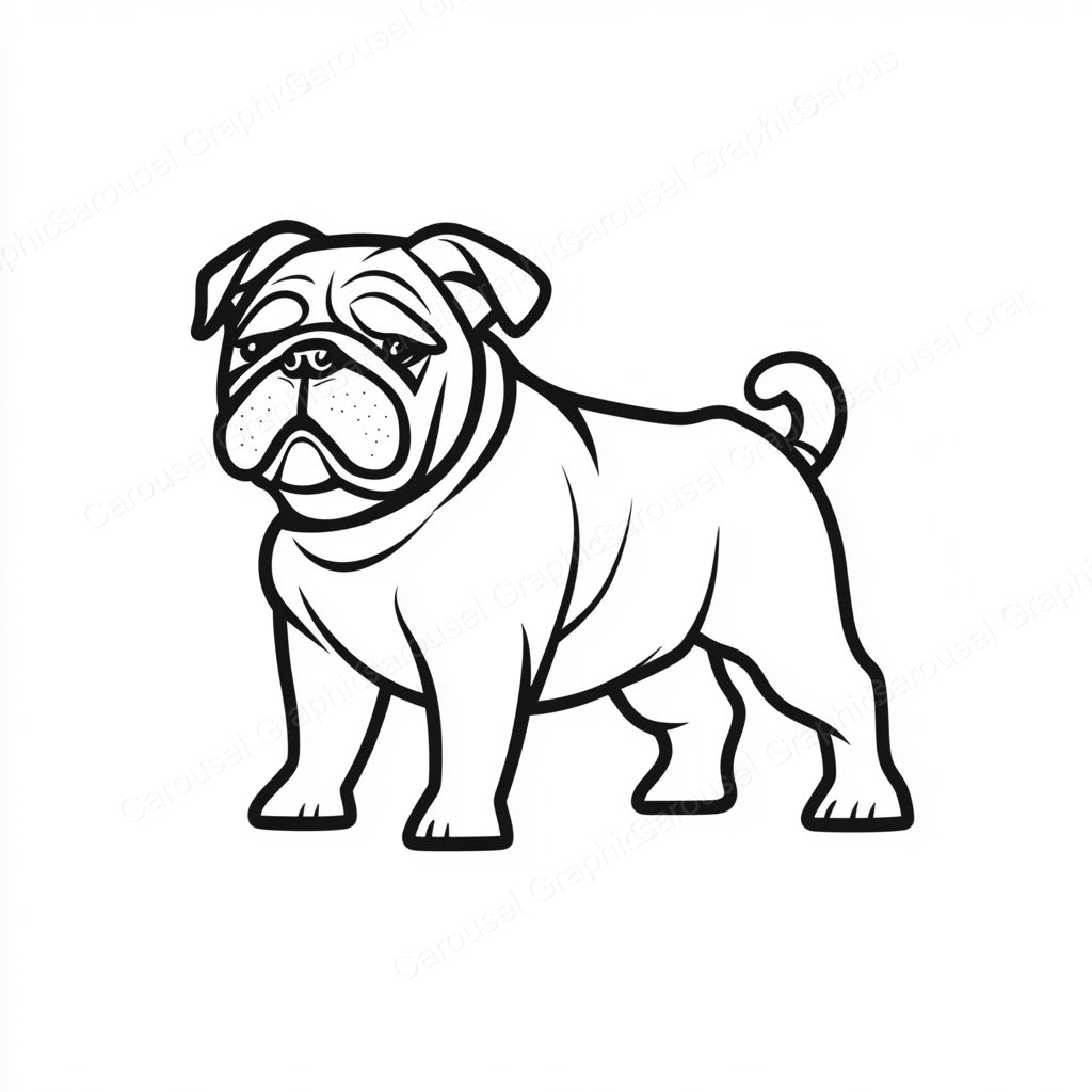 Bulldog Vector Graphic preview