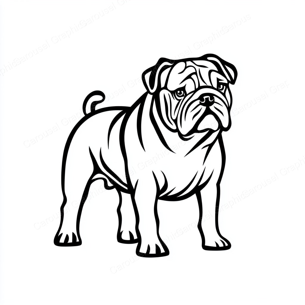 Bulldog Vector Graphic preview