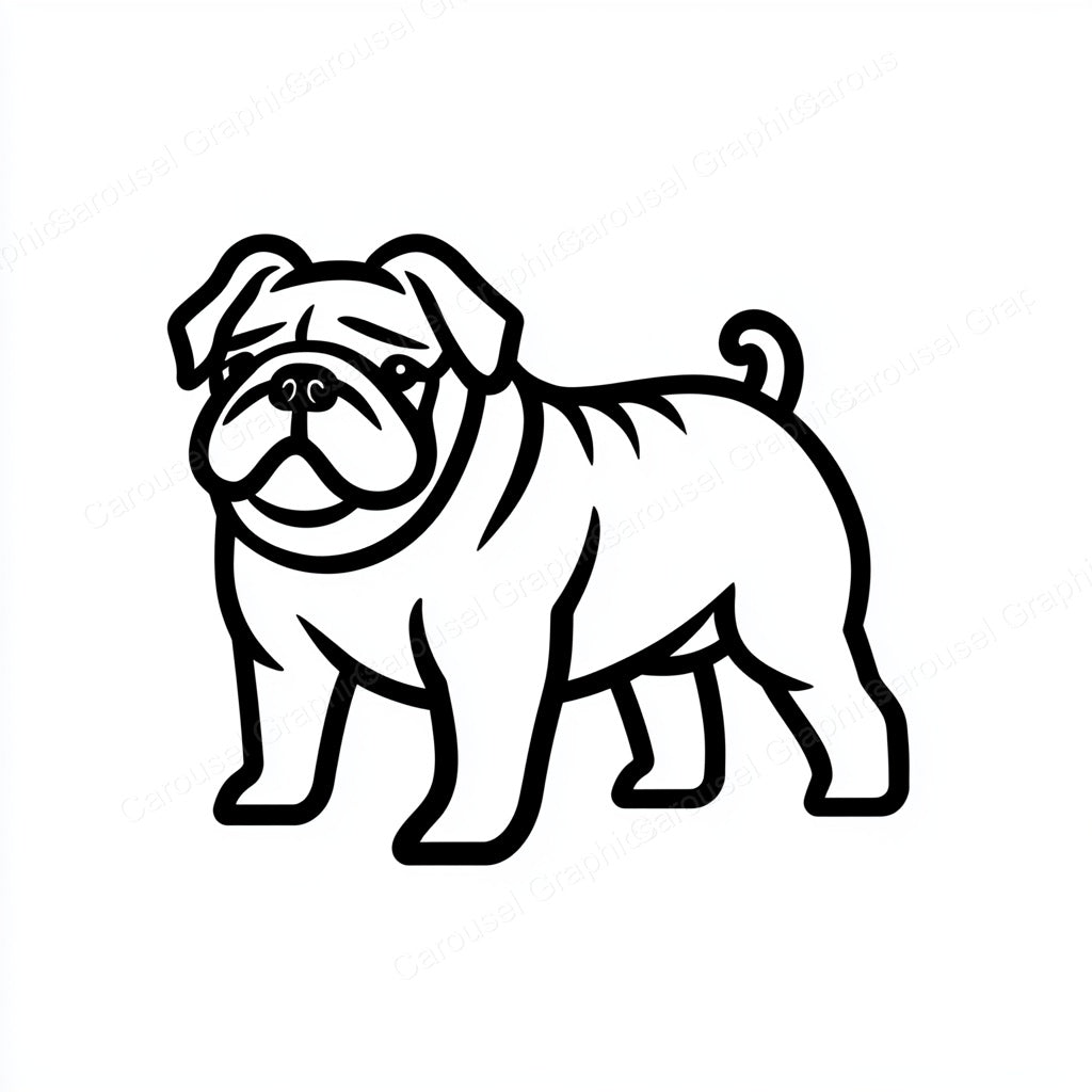 Bulldog Vector Graphic preview