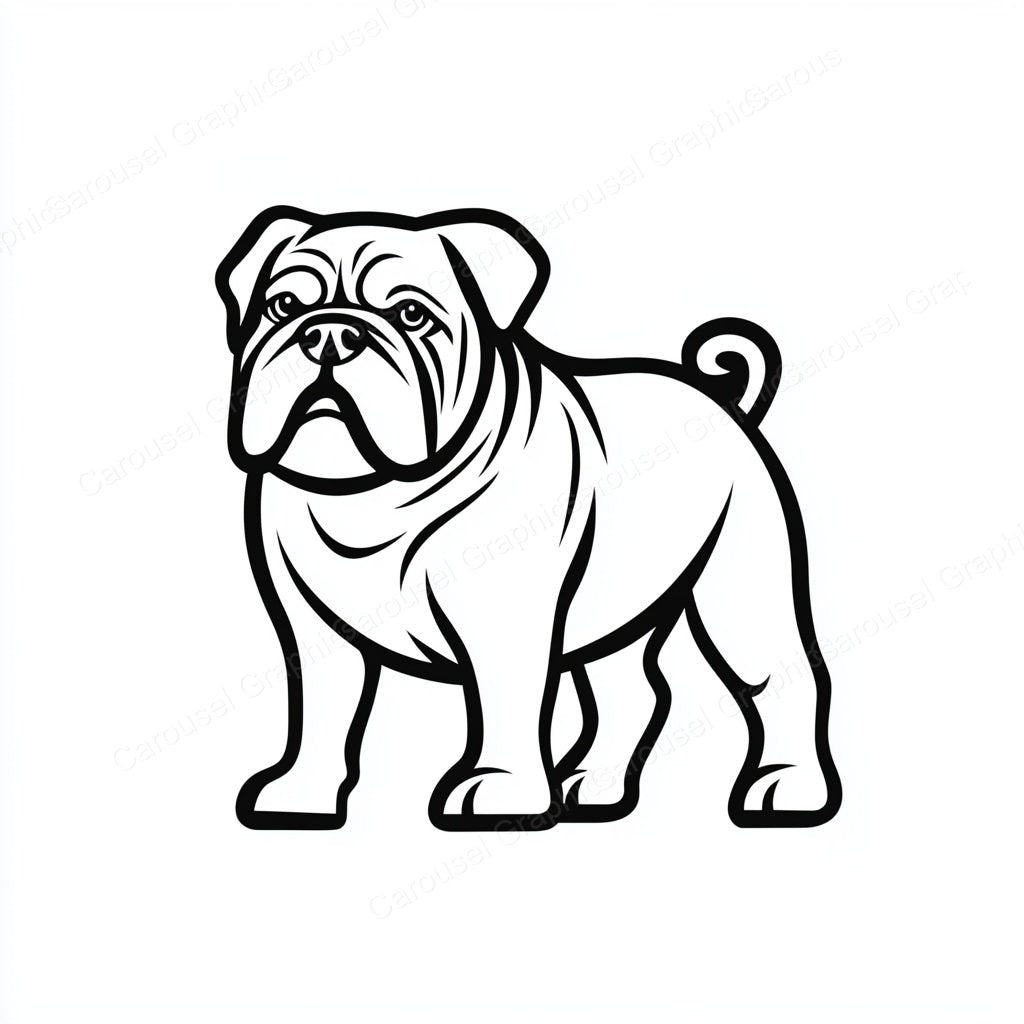 Bulldog Vector Graphic preview