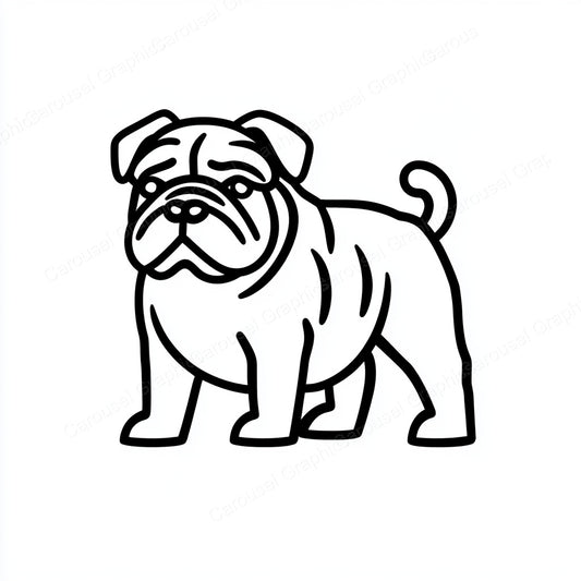 Bulldog Vector Graphic preview