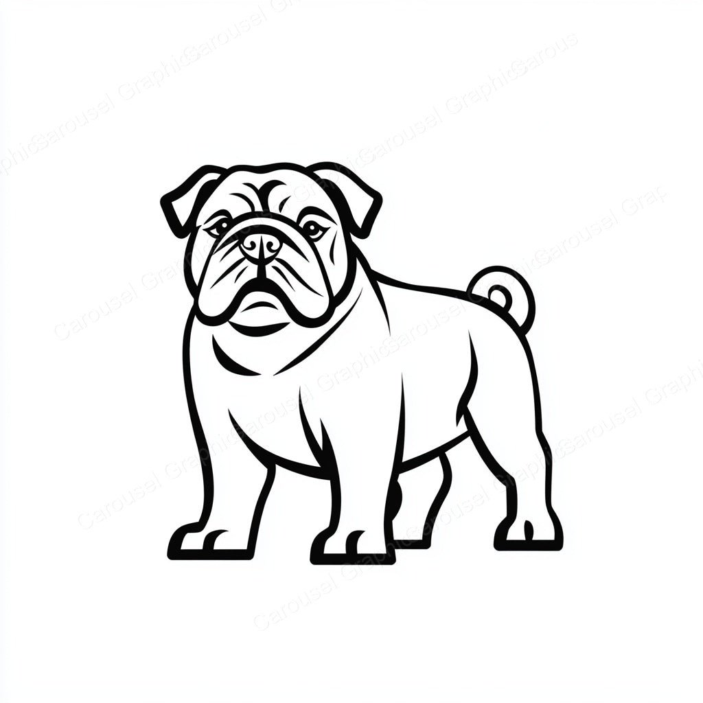 Bulldog Vector Graphic preview