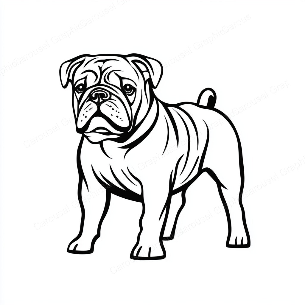 Bulldog Vector Graphic preview