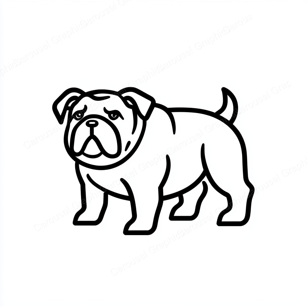 Bulldog Vector Graphic preview