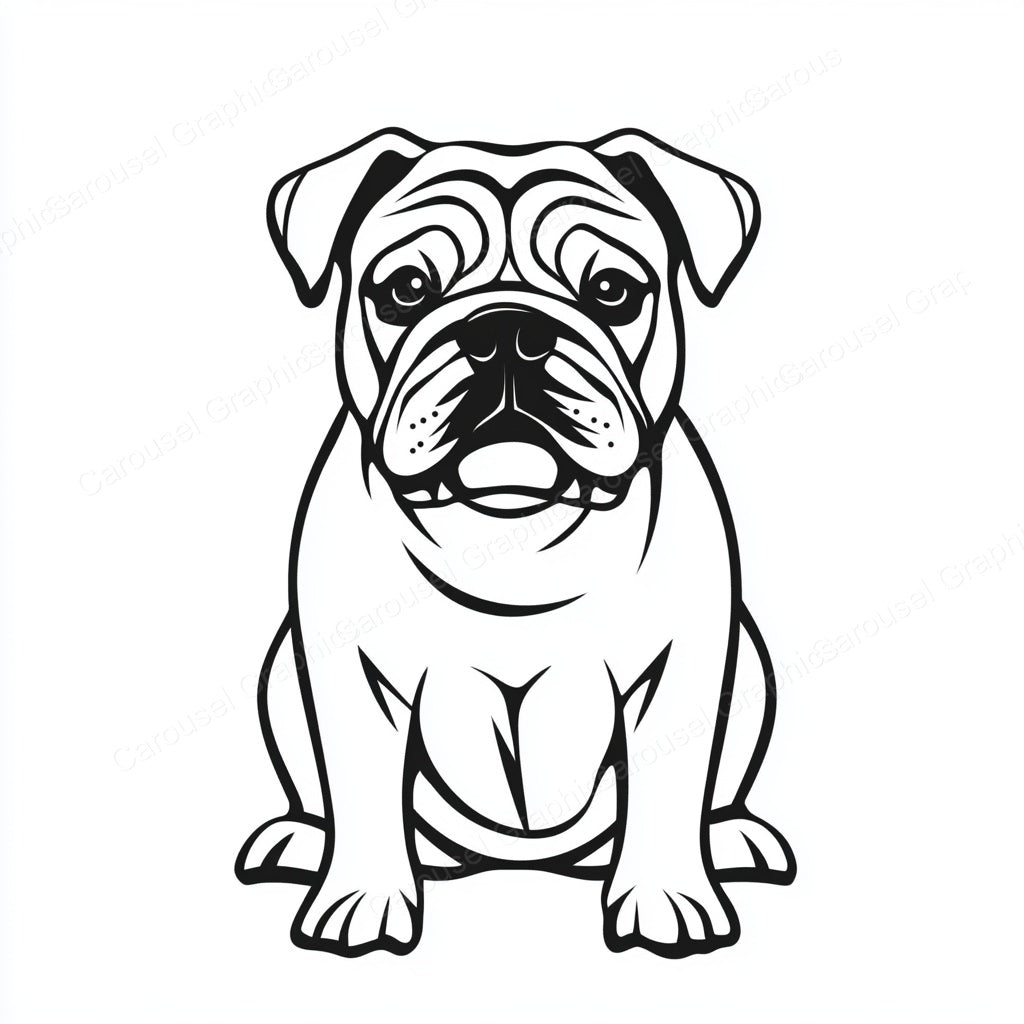 Bulldog Vector Graphic preview
