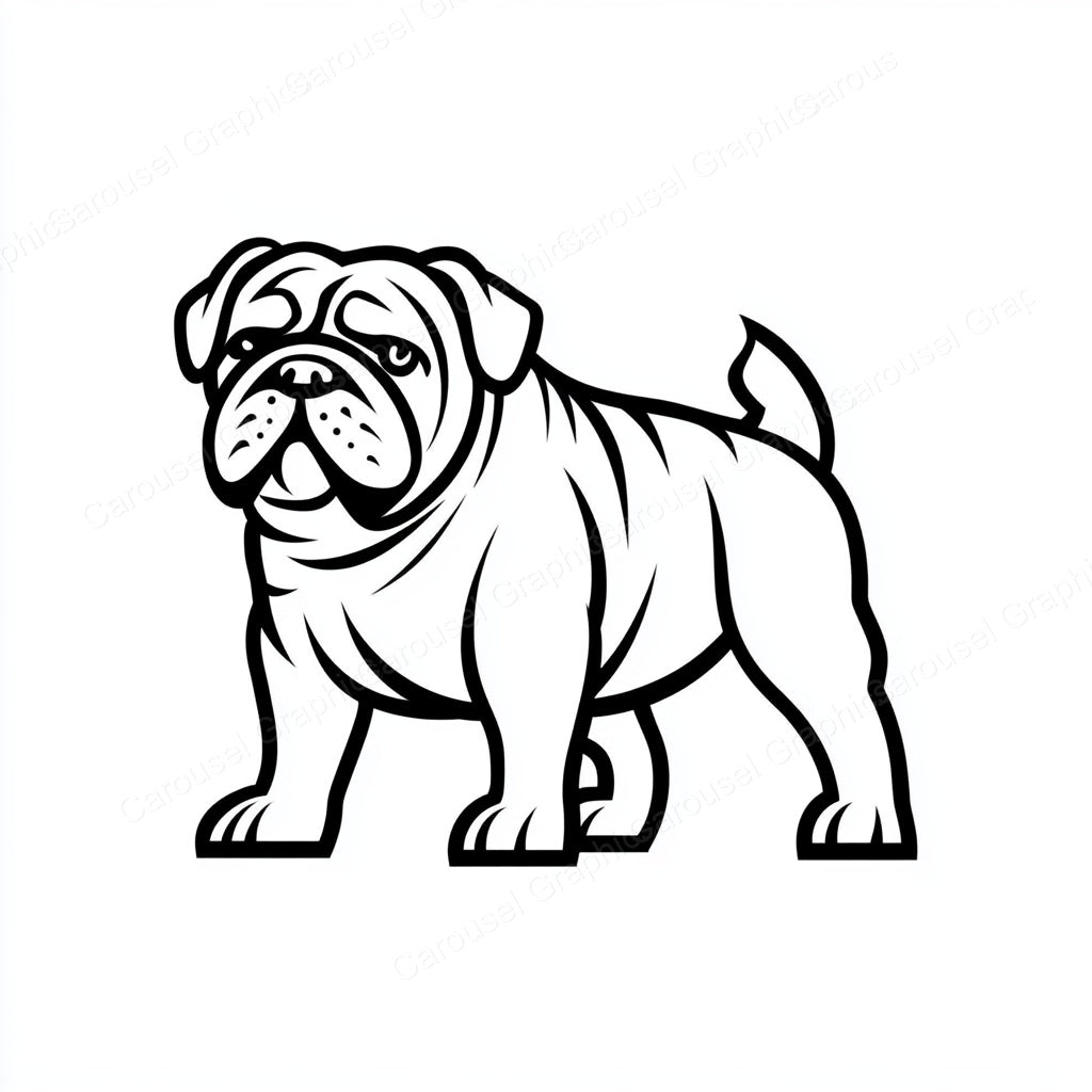 Bulldog Vector Graphic preview