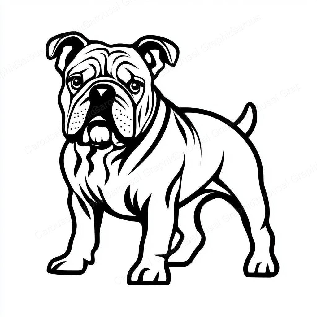 Bulldog Vector Graphic preview