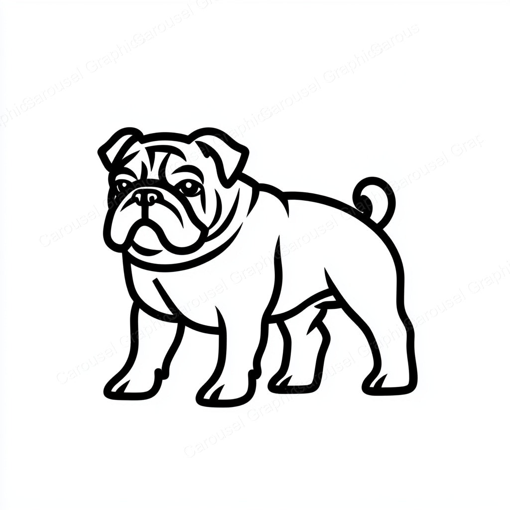 Bulldog Vector Graphic preview