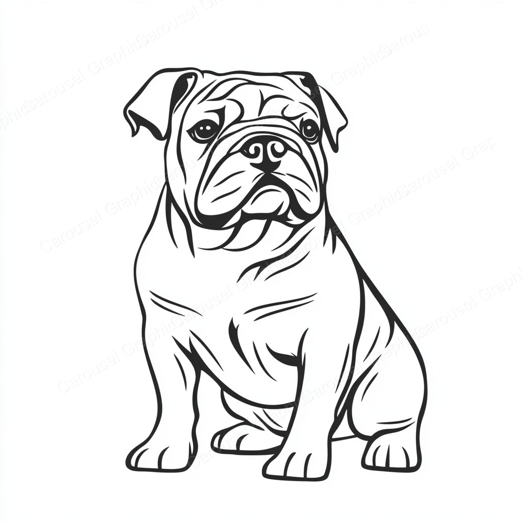 Bulldog Vector Graphic preview