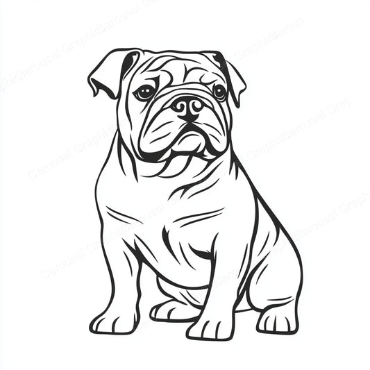 Bulldog Vector Graphic preview
