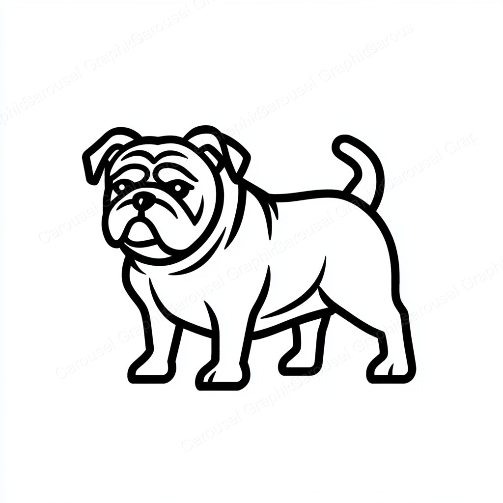 Bulldog Vector Graphic preview