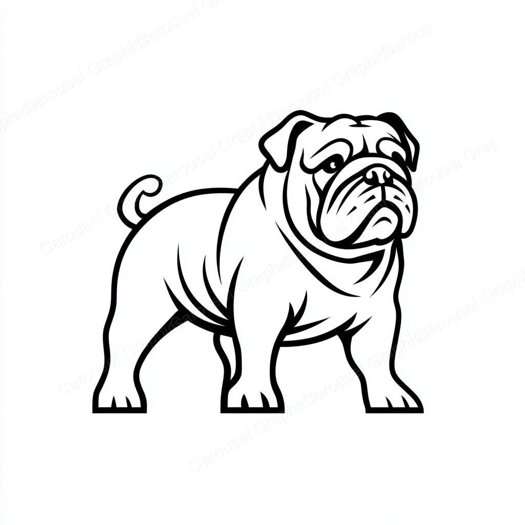 Bulldog Vector Graphic preview