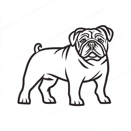 Bulldog Vector Graphic preview