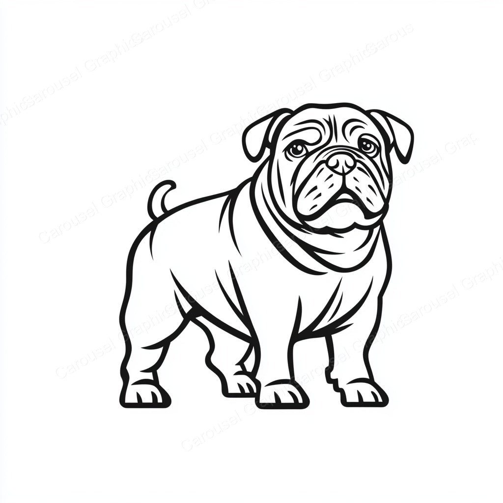 Bulldog Vector Graphic preview
