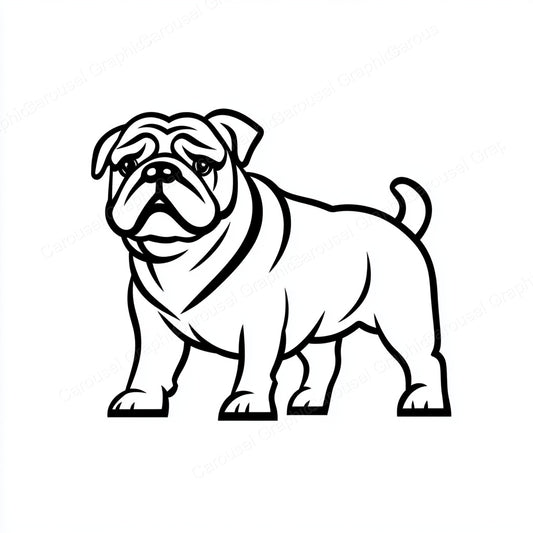 Bulldog Vector Graphic preview