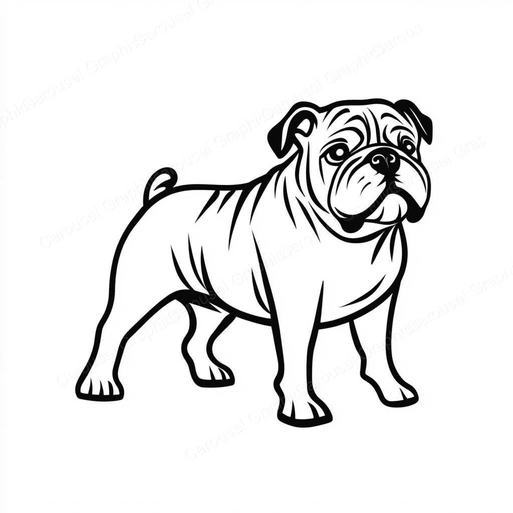 Bulldog Vector Graphic preview