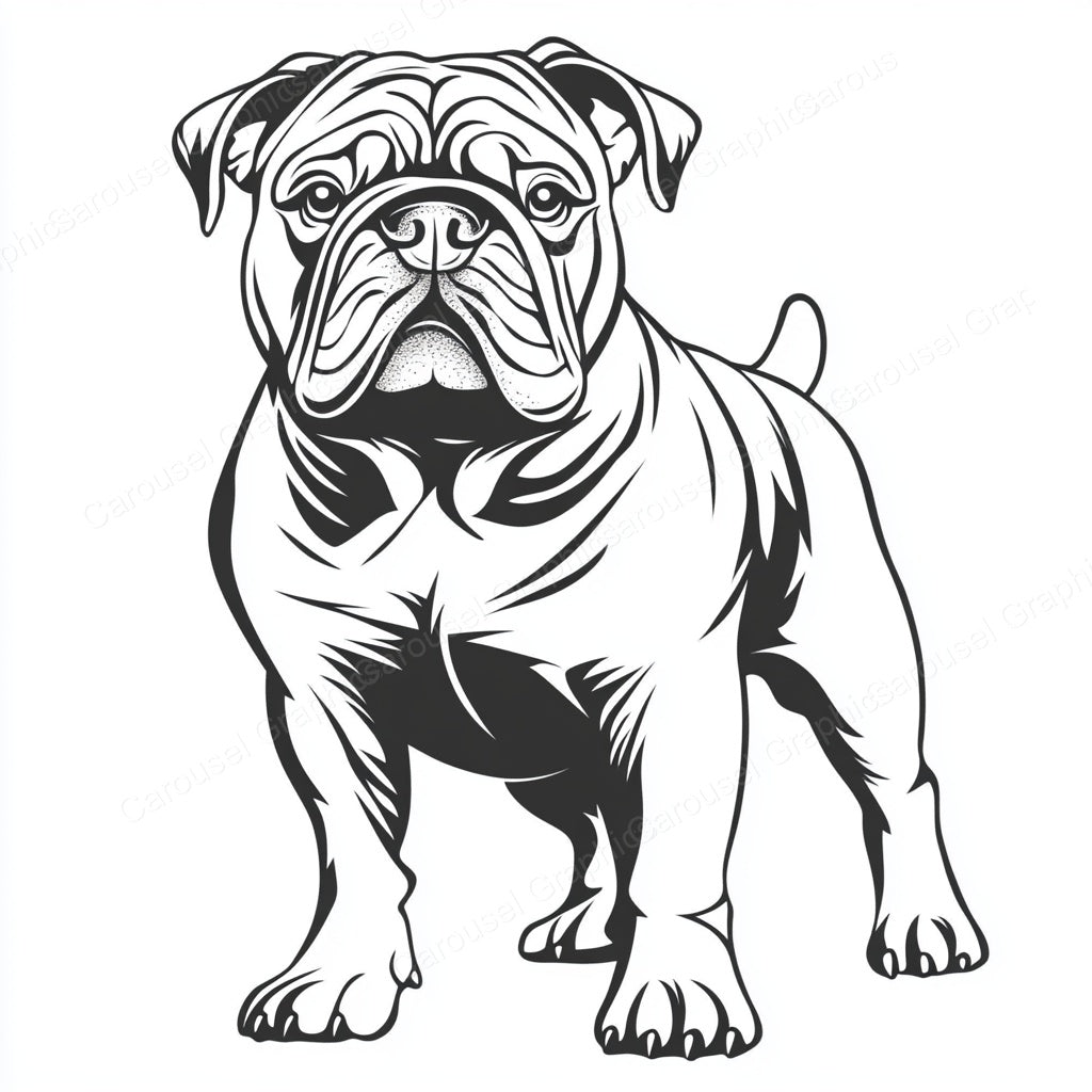 Bulldog Vector Graphic preview