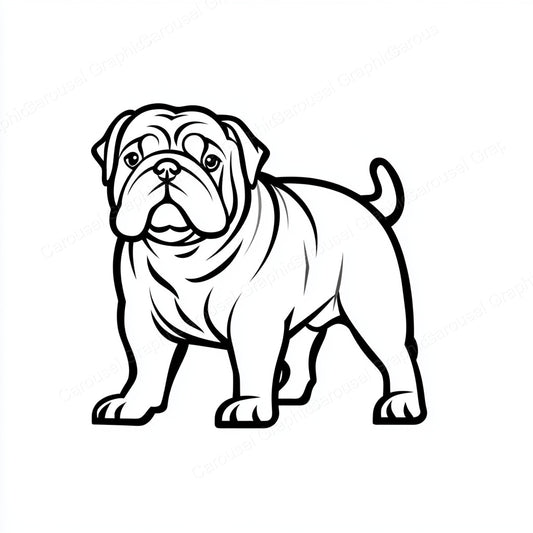 Bulldog Vector Graphic preview