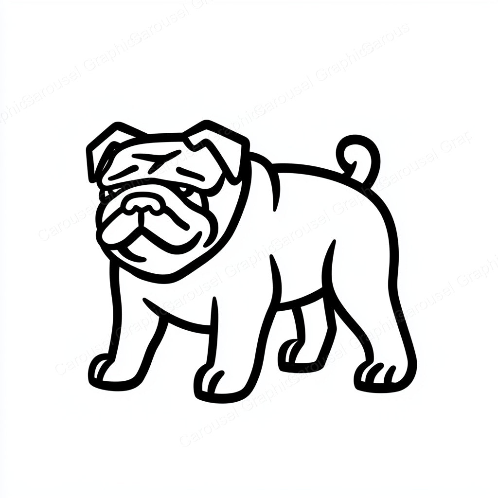 Bulldog Vector Graphic preview