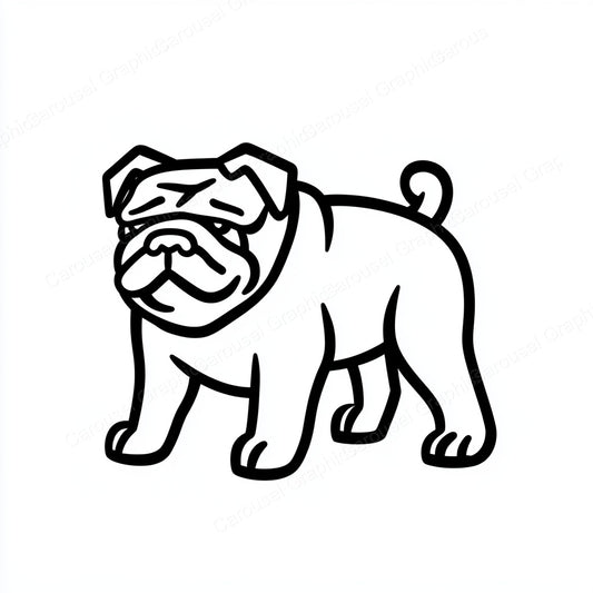 Bulldog Vector Graphic preview